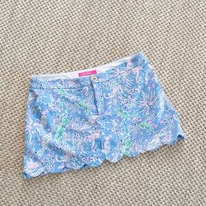 Lilly Pulitzer COLETTE SKORT, BLUE PERI, THE TURTLE PACKAGE 8